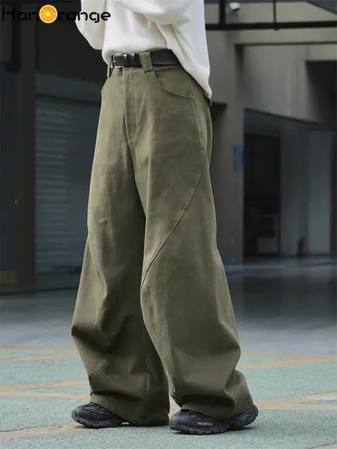 HanOrange Winter Wide Leg Pants: High Waist