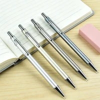 4PCS Metal Mechanical Pencils with 1 Box 0.5mm Lead Refills Set Fine Point for Drafting Writing School Office Stationery 2