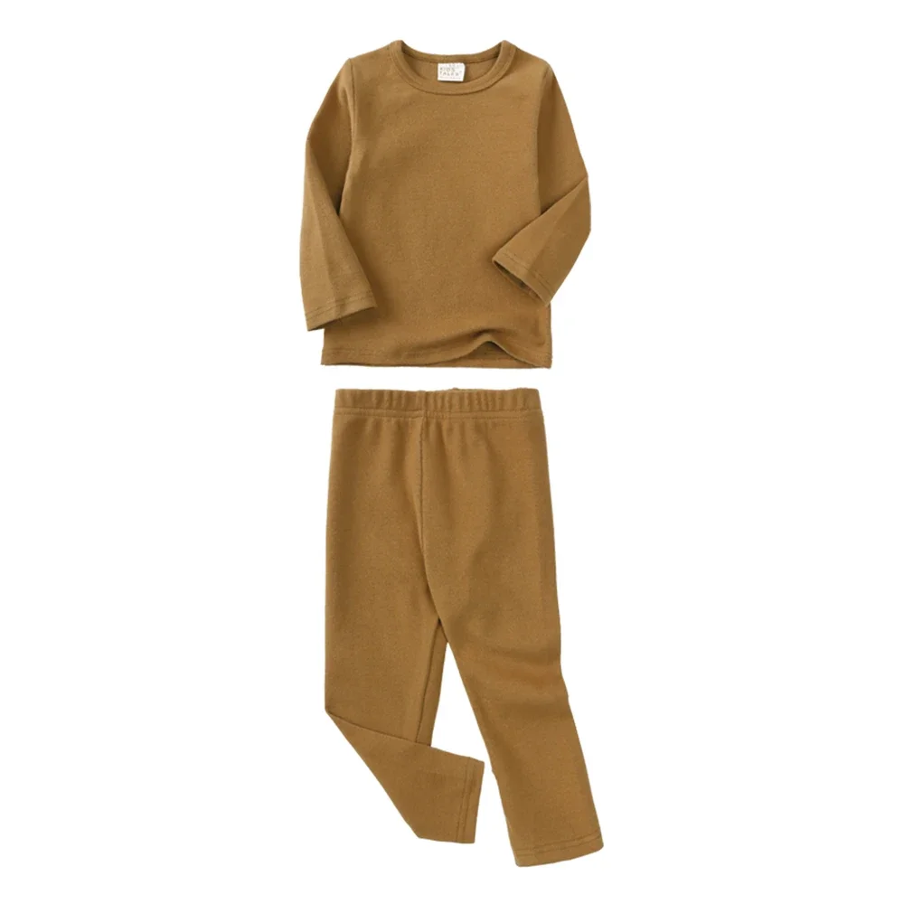 Children's Cotton Pajama Set – Warm Long Sleeve Sleepwear