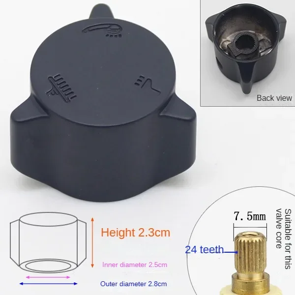 Black Handle Water Dispenser Accessories Third Gear Handwheel Fourth Gear Handle Black Conversion Switch Shower Showerhead faucet handle