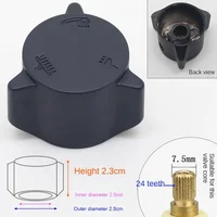 มือจับสีดำเครื่องจ่ายน้ำอุปกรณ์เสริมล้อมือที่สามที่จับเกียร์สี่สวิตช์แปลงสีดำฝักบัวอาบน้ำ 6