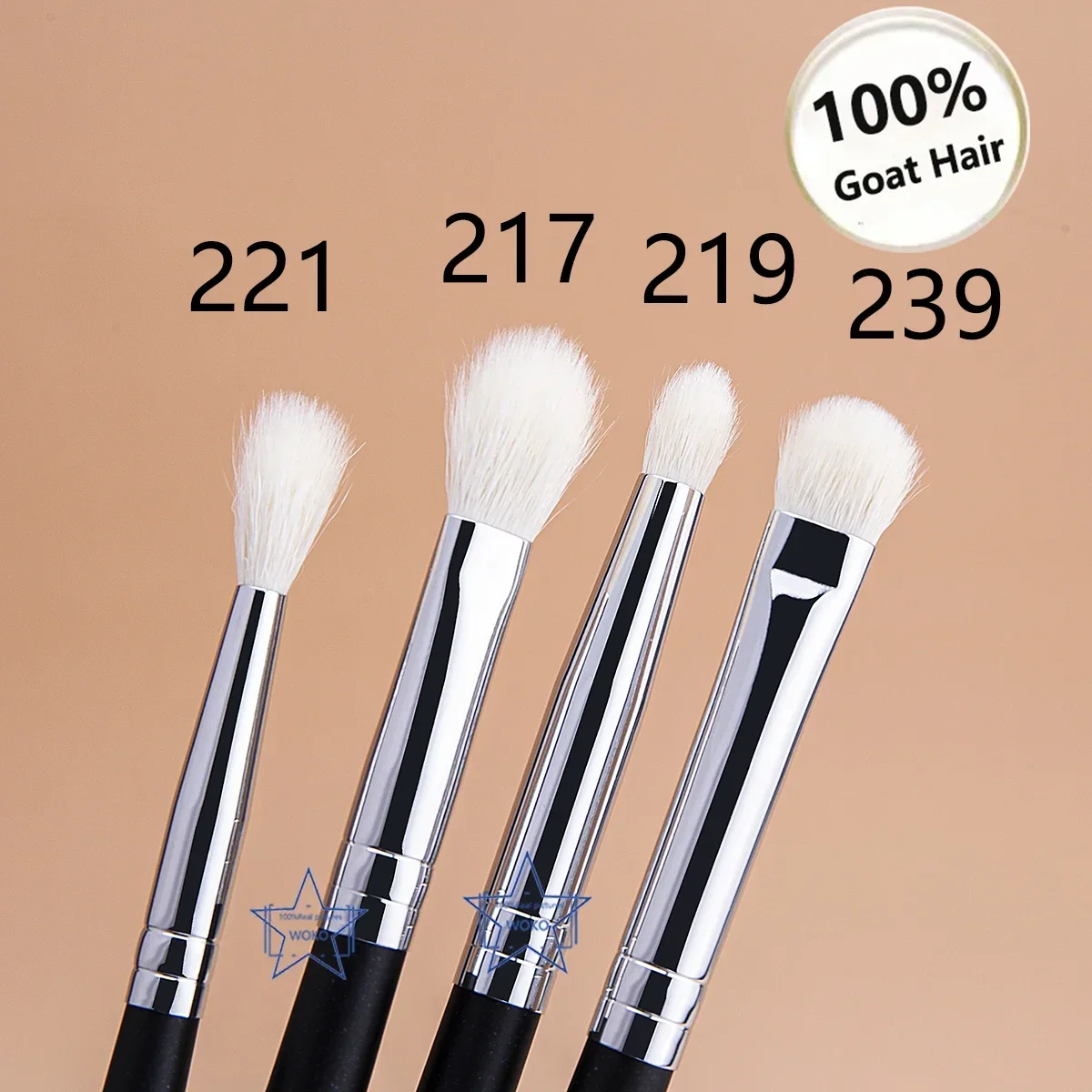 Makeup Eyeshadow Brushes Flat Eye Shadow Shader crease Blending Brushes Goat Hair Eye Shadow Liquid Cream Powder Make Up Tool 3