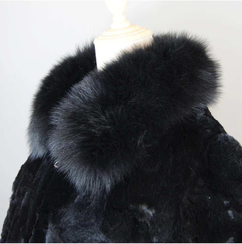 Rex Rabbit Fur Coat | Slim Fit Natural Fur Jacket For Women Winter Outerwear