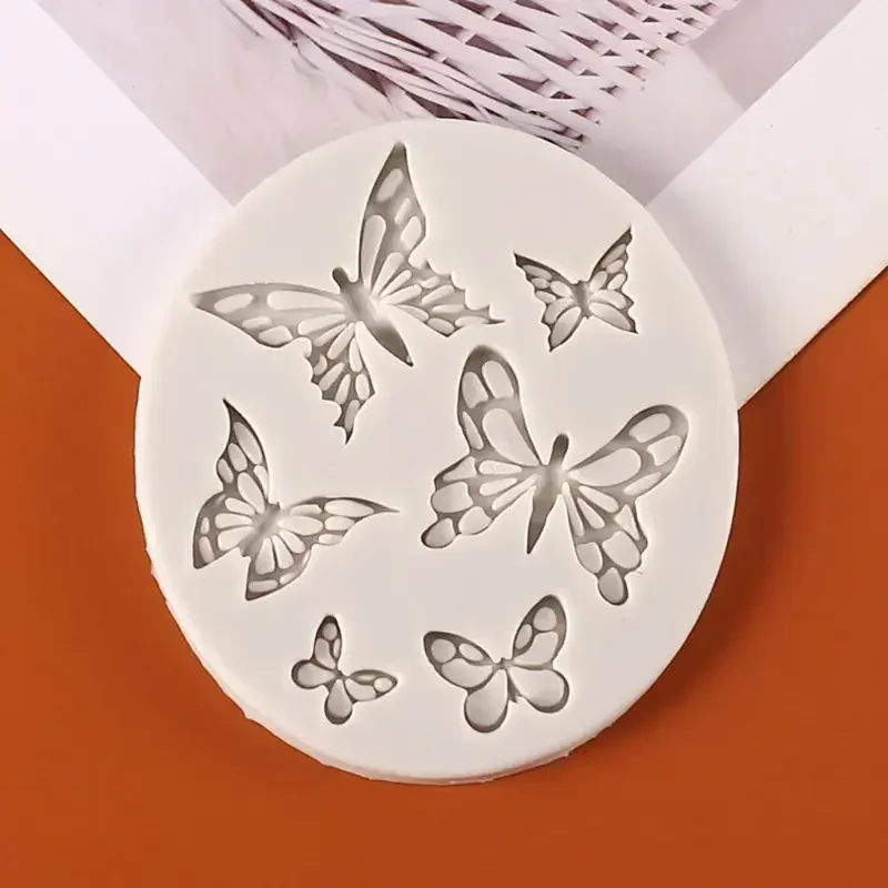 Multi Butterfly Decorative Flower Pattern Fondant Silicone Sugarcraft Wedding Cake Decorating Tools Resin Chocolate Molds
