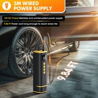 CARSUN pompe à Air de pneu de voiture 12V 150PSI compresseur d'air Portable gonfleur filaire pour voiture moto vélo avec cordon d'alimentation étendu ﻿ 4