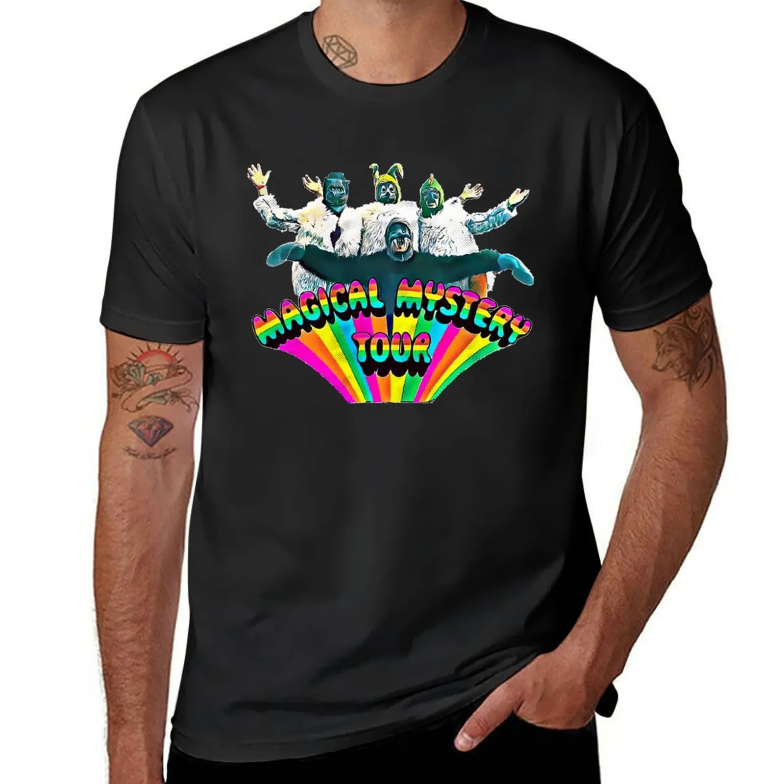 

New Magical Mystery Tour Album Cover Colored T-Shirt customized t shirts black t shirts mens white t shirts