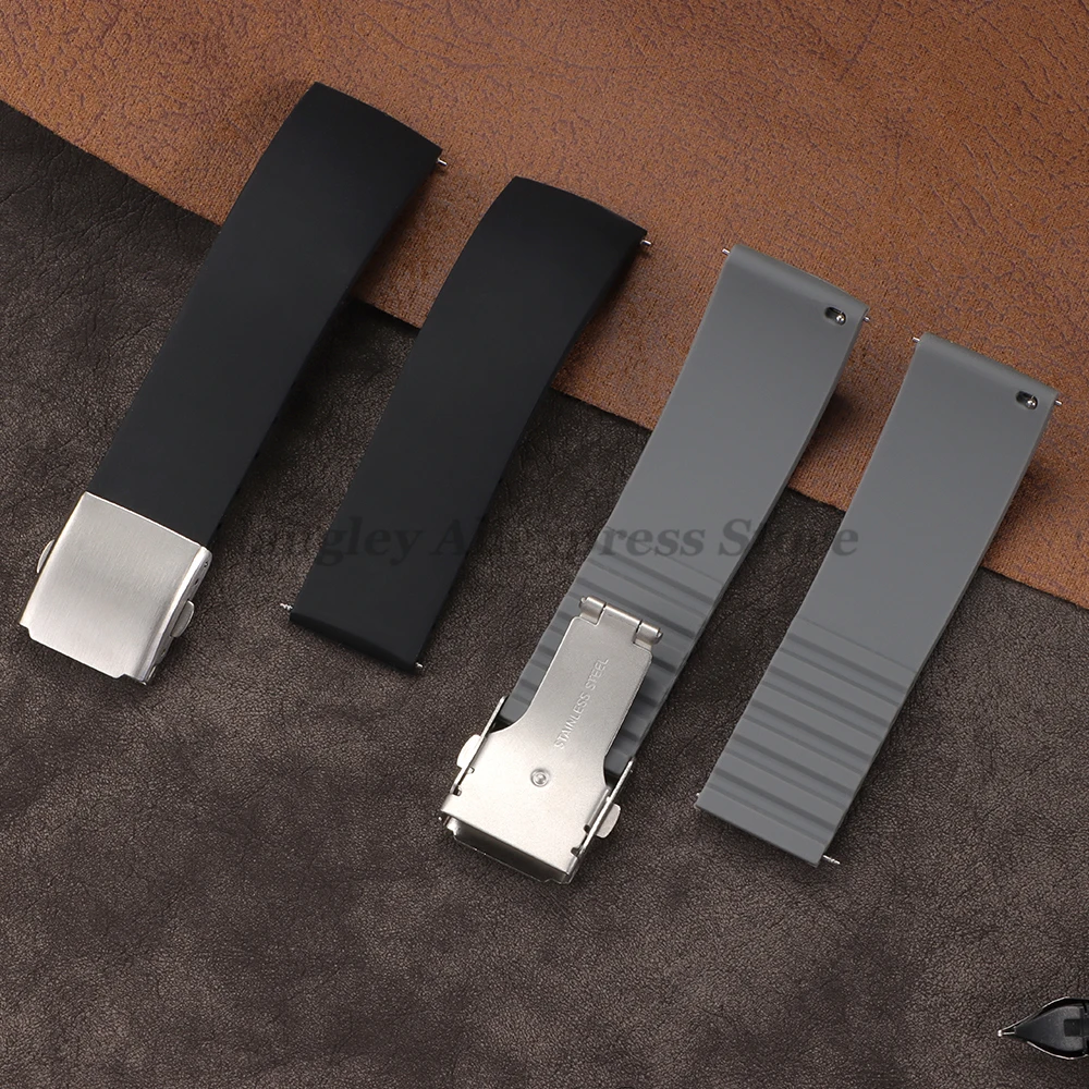 Waterproof Silicone Sport Watch Band Strap - Quick Release Rubber Wristband