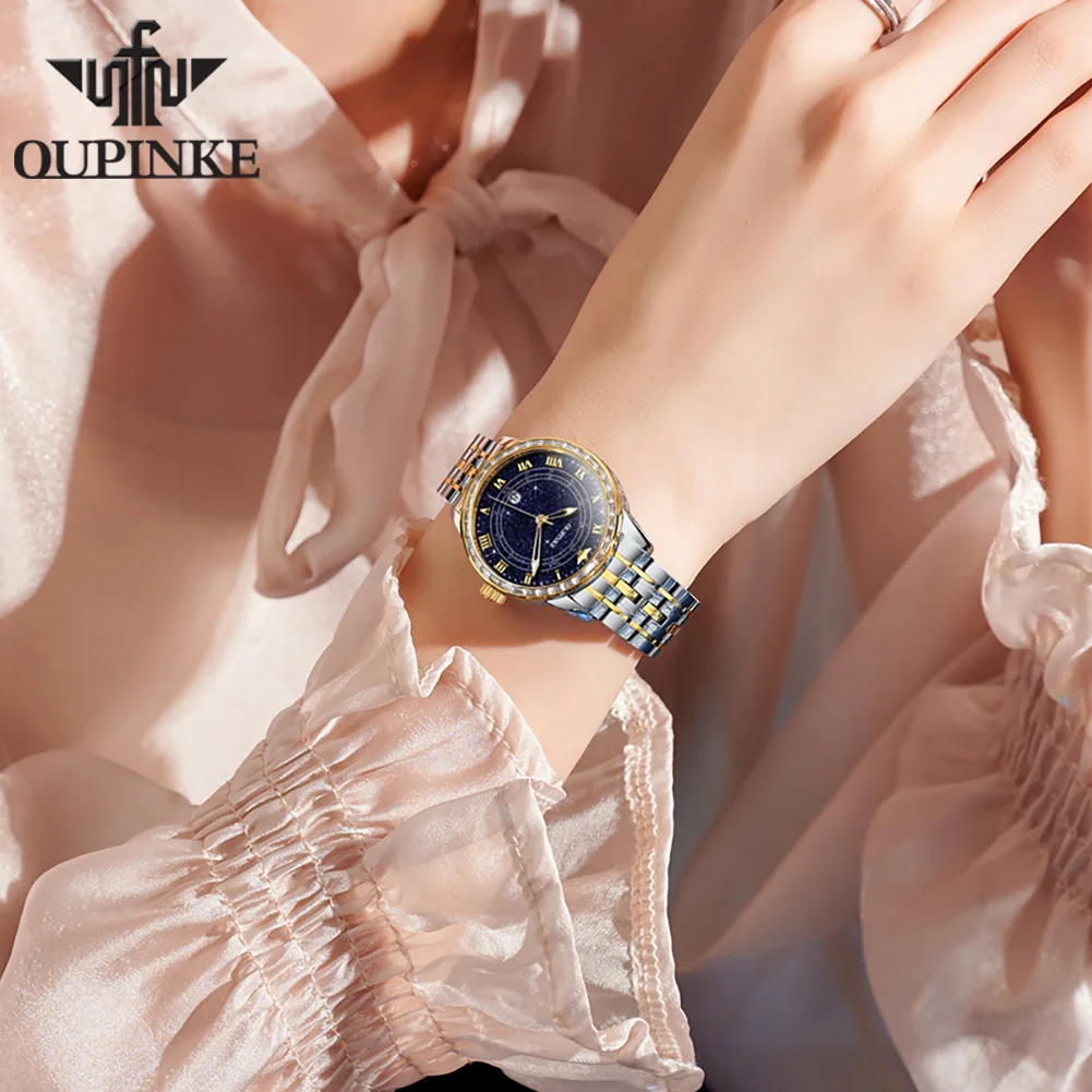 OUPINKE 3203 Japan Automatic Watch for Women Elegant Diamond OUPINKE 3203 Japan Automatic Watch for Women Elegant Diamond