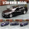 1/36 BMW M550i 5 Series Toy Car Model For Children RMZ City Diecast Alloy Metal Miniature Pull Back Collection Gift For Boys Kid 1