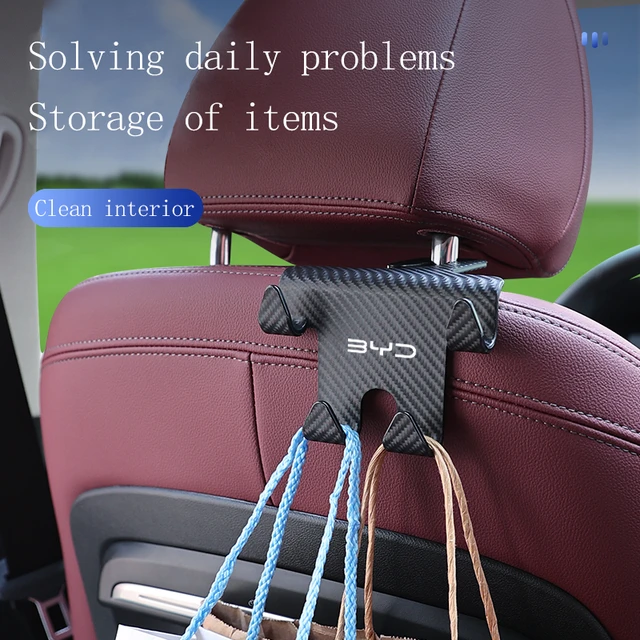 Universal BYD Car Seat Back Hook Car Accessories Interior Portable Hanger  Holder Storage for Car Bag Purse - HIGH QUALITY BYD CAR ACCEESSORIES