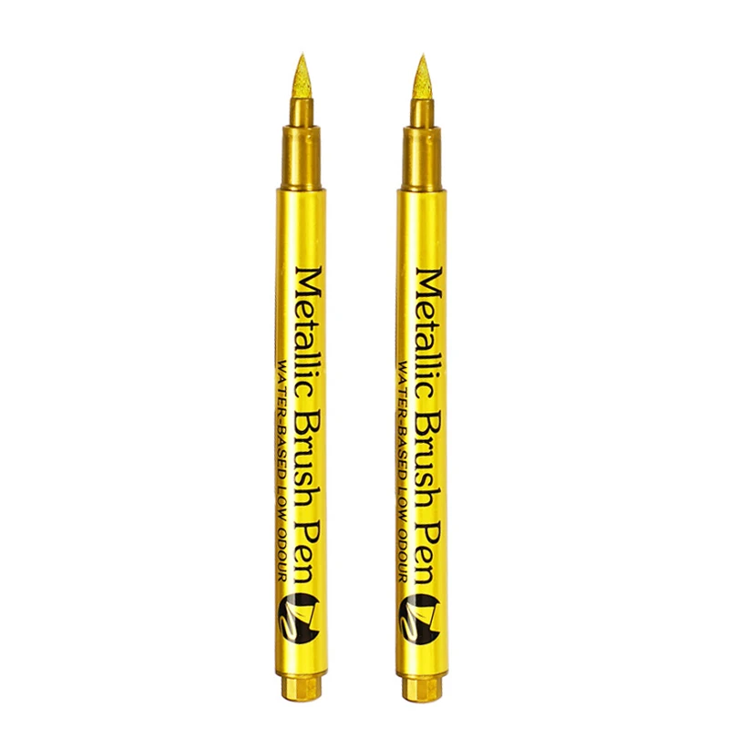 Metallic Gold & Silver Waterproof Permanent Paint Marker