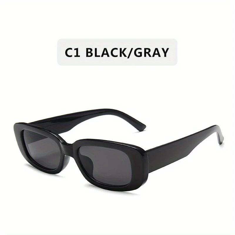 Small Rectangle Frame Sunglasses - Candy Color Y2K Fashion UV400 Vintage Eyewear