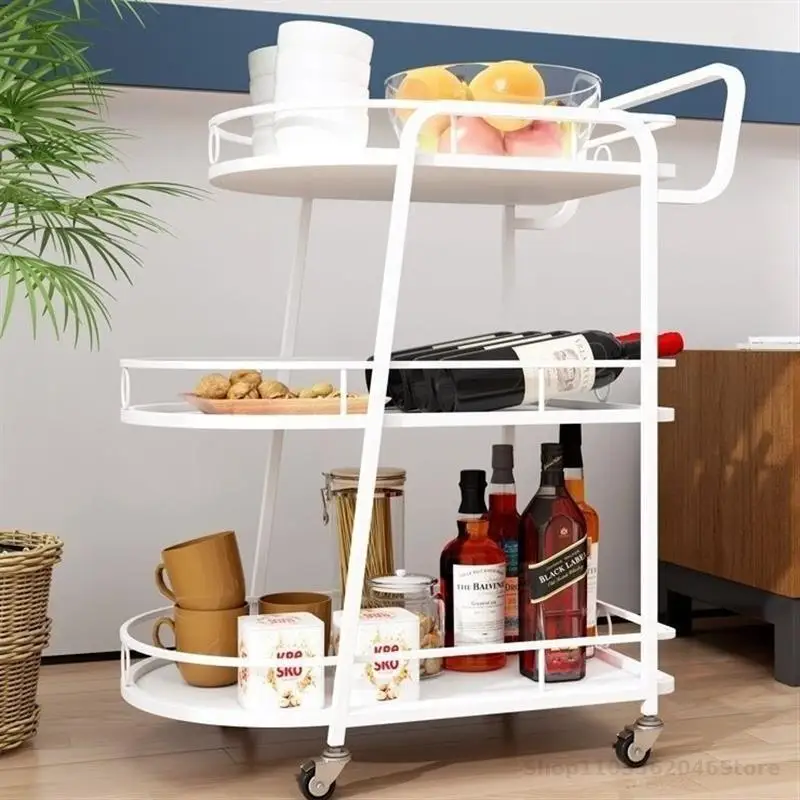 Nordic Dining Car Trolley Home Beauty Salon Dining Room Hotel Wine Cake Tea Trolley Mobile Commercial