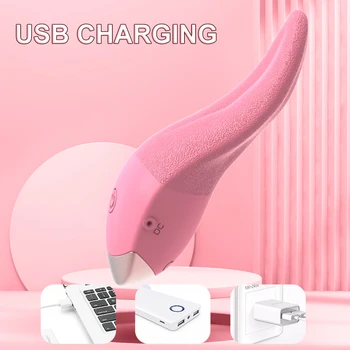 Tongue Licking Vibrator For Women G spot Clitoral Stimulator Rechargeable Nipple Female Masturbator Mini Clit Sex Toys for Women 3