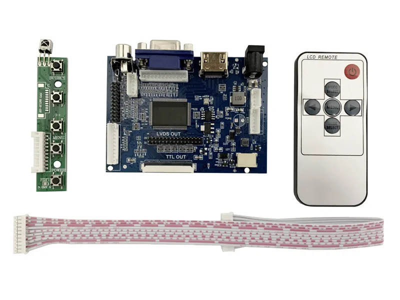 Placa de Controle do Motorista da Tela do Display Lcd av Vga Hdmi-diy Compatível para 50pin 800*480 At070tn90 At070tn92 At070tn94 2000093800 - Imagem 2