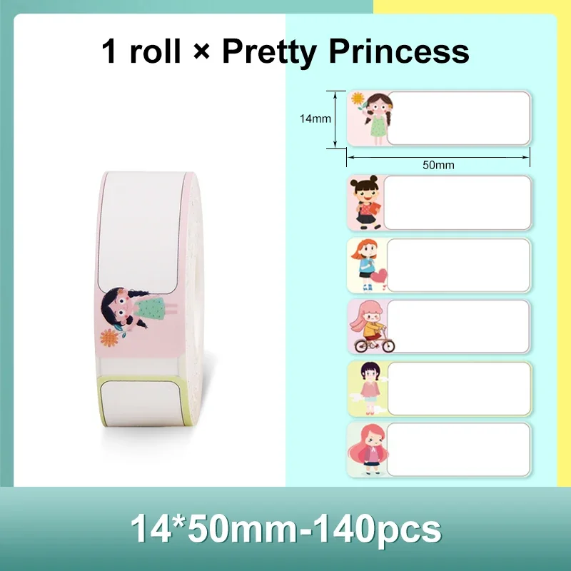 

Supvan Pretty Princess Водонепроницаемая термоклейкая Лента бумажная устойчивая к царапинам этикетка наклейка бумага для T10 E10 E16 фотобумага