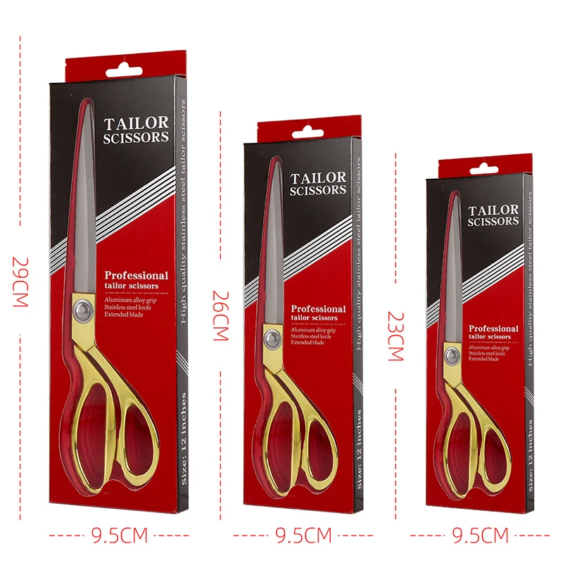 Sewing Scissors Fabric Clothing Sewing Professional Stainless Steel Tailor 8/9.5/10.5 Inch for Home Office Dressmakers