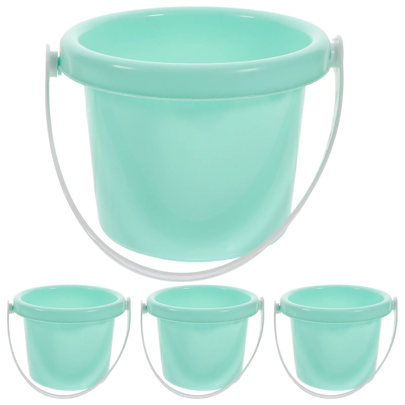 4 Pcs Magnetic Beach Bucket Plastic Barrel Child Toy Toys Kids Bulk Buckets for Children Sand Mini 5