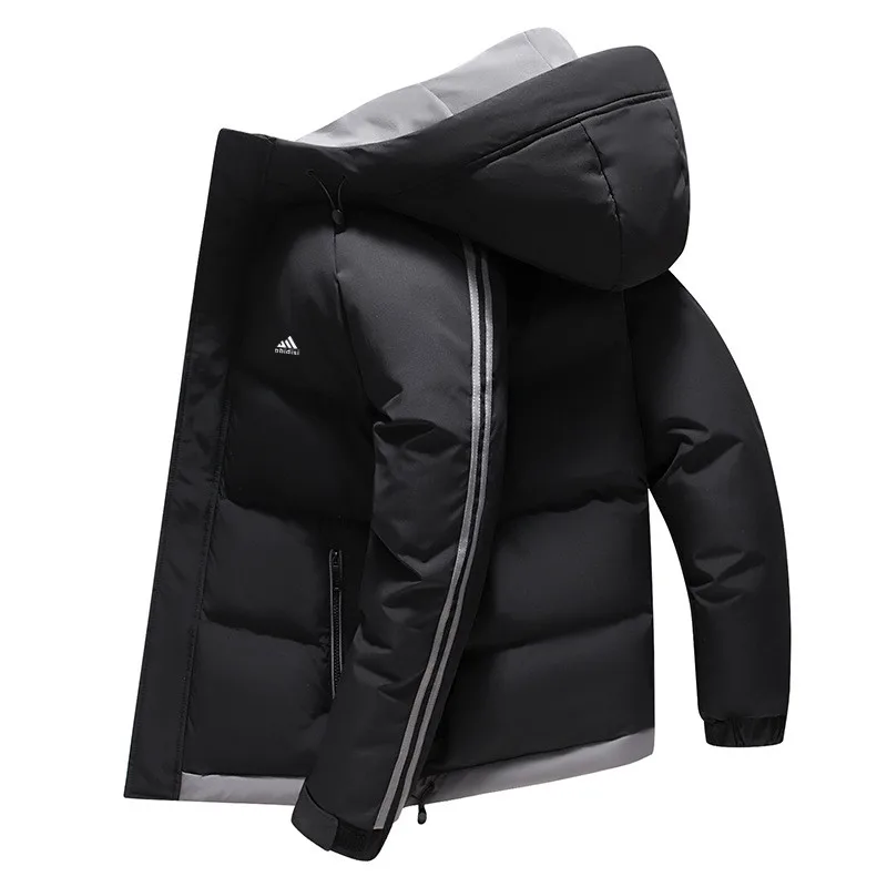 

Men's winter padded jacket Thick warm jacket Men's fashion Outdoor coat brand men's classic hooded casual jacket