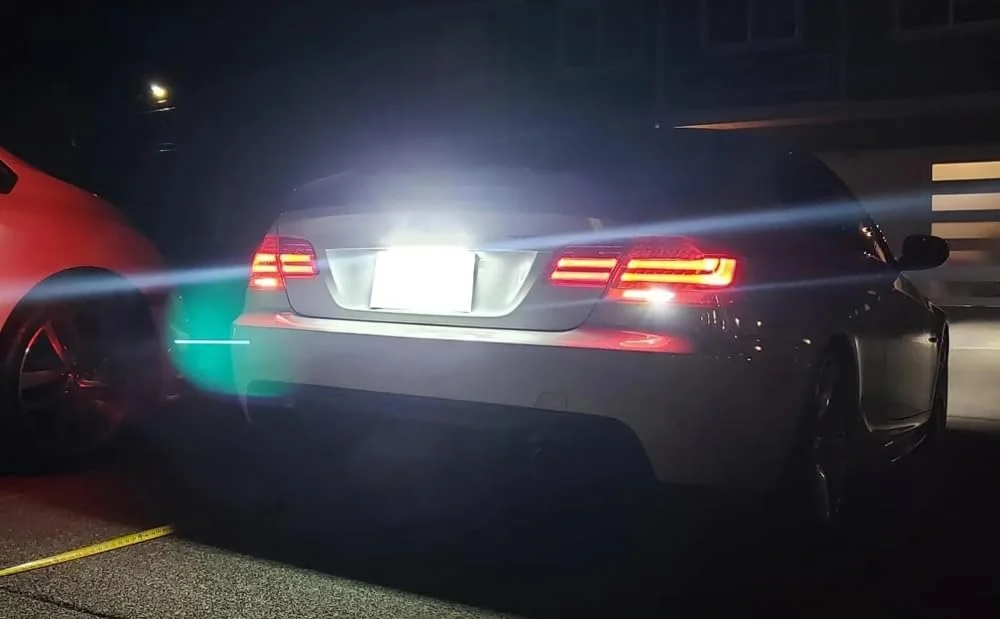 BMW 4 쿠페 G22 후면 라이센스 플레이트 LED 번호 조명 63269481841 용 2x 백색 LED 라이센스 플레이트 조명 키트