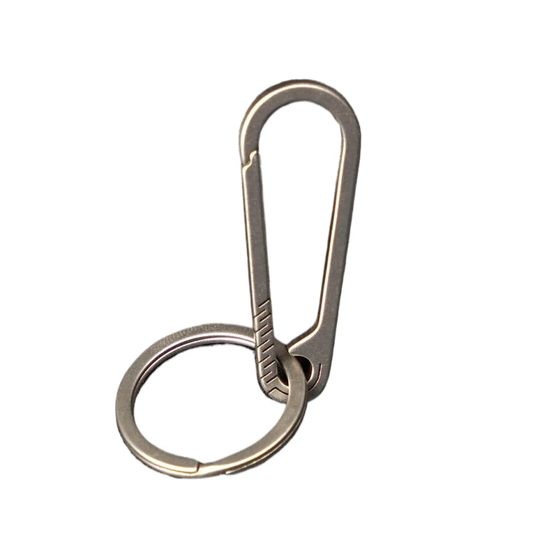Carabiner Clips Key Chain Clip Keychain Tool Keychain Carabiner Titanium Keychain Titanium Key Chain Titanium Alloy Buckle Keychain Multifunctional Carabiner Clip Quick Hanging Quick Release Hook Keyring Camping Accessories