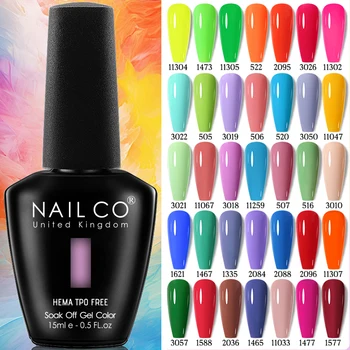 NAILCO Smalto Gel Colori per Unghie Forniture per Unghie Vernis Semipermanente Nail Art Manicure Soak Off Gel UV LED Smalti per Unghie Estivi