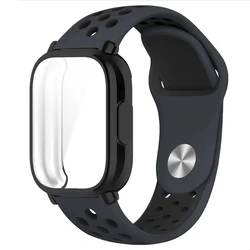 Soft Silicone Strap and TPU Case with Screen Protector for Smartwatch Sports Band Correa (BBB)