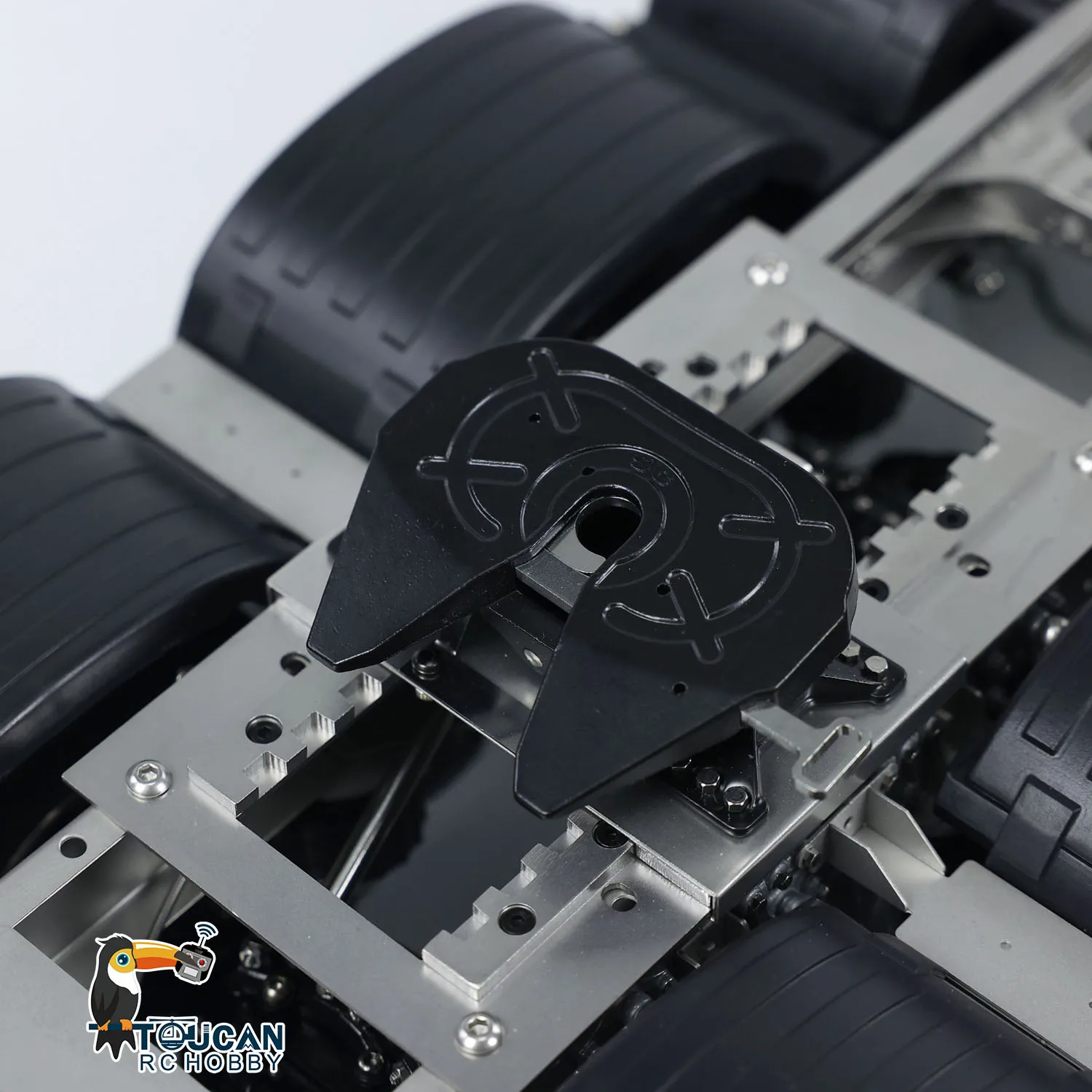 Metal Radio Chassis 1/14 Scale 8x8 Assembled for Toys RC Tractor Truck 3363 Rear Suspension Car Vehicle Model TH23558 5