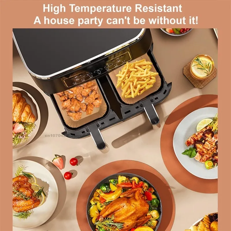 Air Fryer Paper for Ninja Dual XL foodi AF300 AF400 AF451 Disposable Liner Mold Grill Accessories