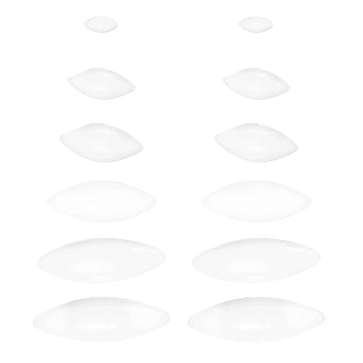 

12PCS Magnetic Stir Bar PTFE Mixed Size Oval Shape Stirbars Magnetic Stirrer Mixer Bar Rod for Experiment ( White )