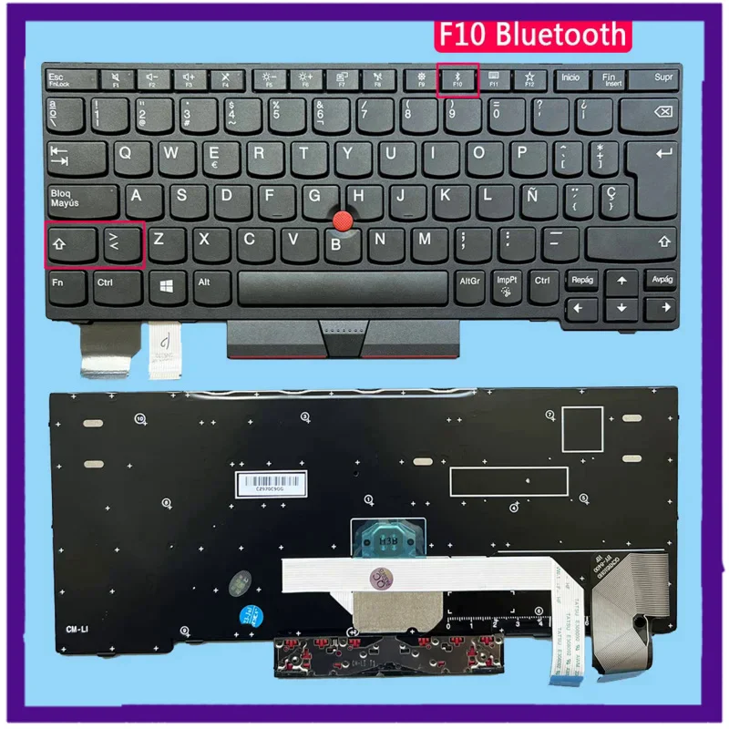 X280 Tastiera Spagnola Per Lenovo Thinkpad X280 A285 X390 X395 X13 L13 Yoga Gen 1 Gen 2 Laptop 01 Yp000 Sn20P33430 01 D00Jr
