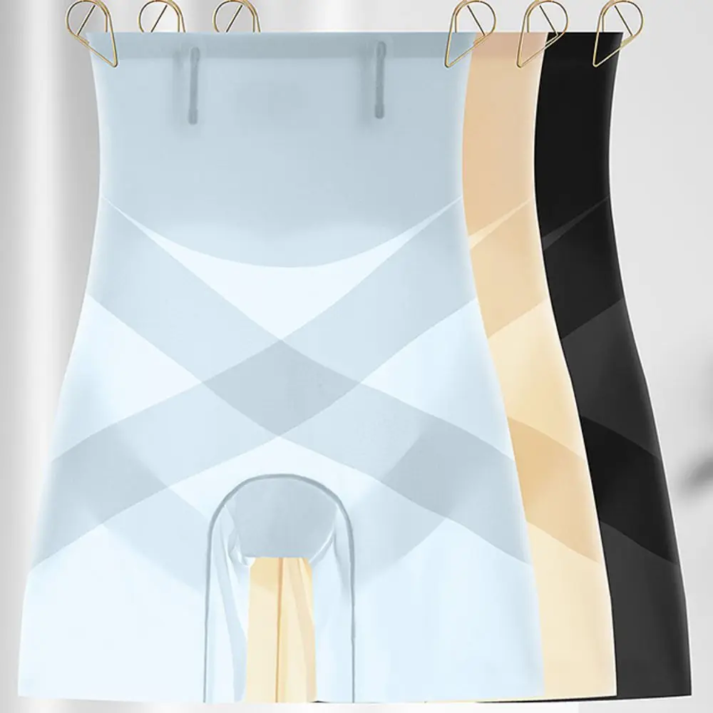 10D Ultra Thin Ice Silk Shapewear High Waist Belly Slimming Panties Tummy Control Underwear Women Safety Pants Under Skirt