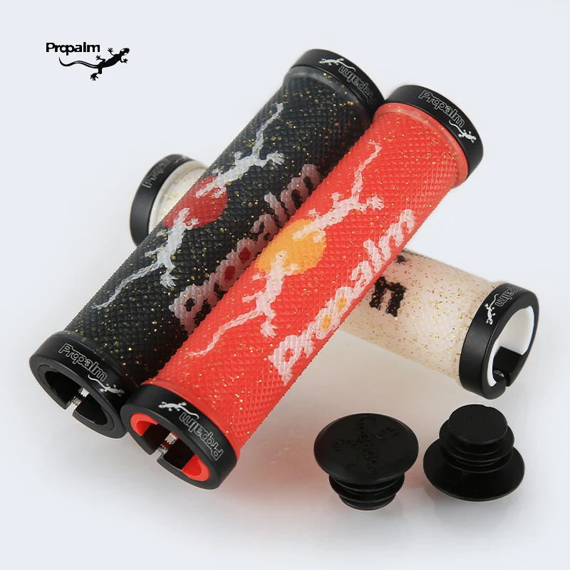 Propalm Bicycle Grips BMX Bike Handbar Grips Rubber Bilateral Lock
