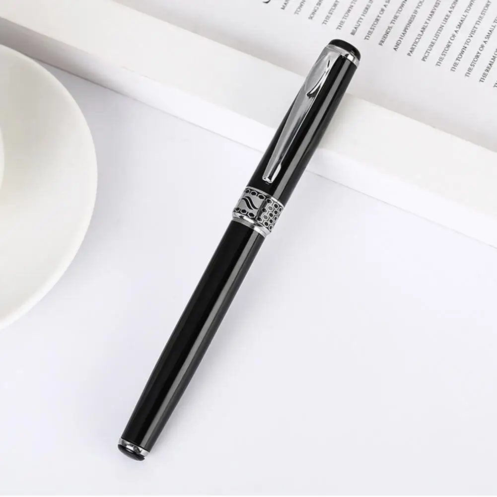 

Smooth Writing Pen Elegant Metal Pen with Clip 0.5mm Fine Point Heavy Duty Comfortable Grip for School Stationery Business Gifts