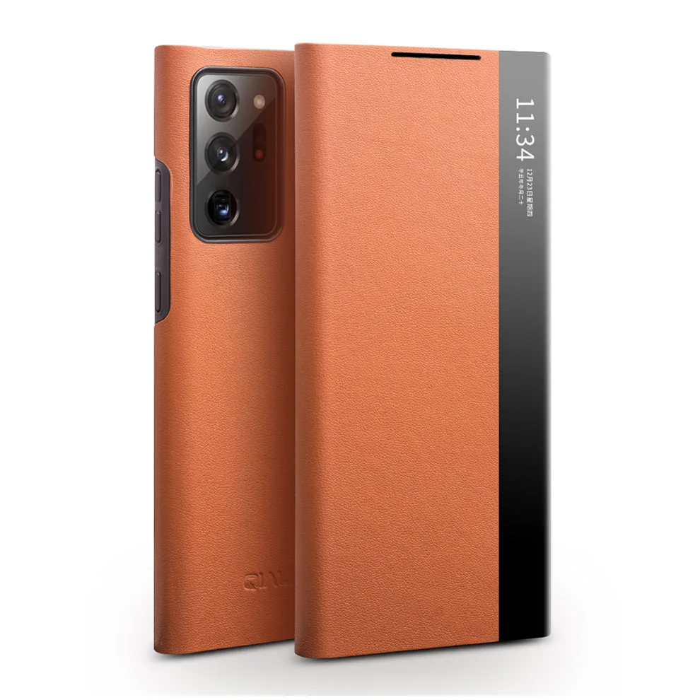 Intelligent Smart Flip Mobile Phone Case For Samsung Galaxy Note20 Note 20 Ultra Sleep Wake Up