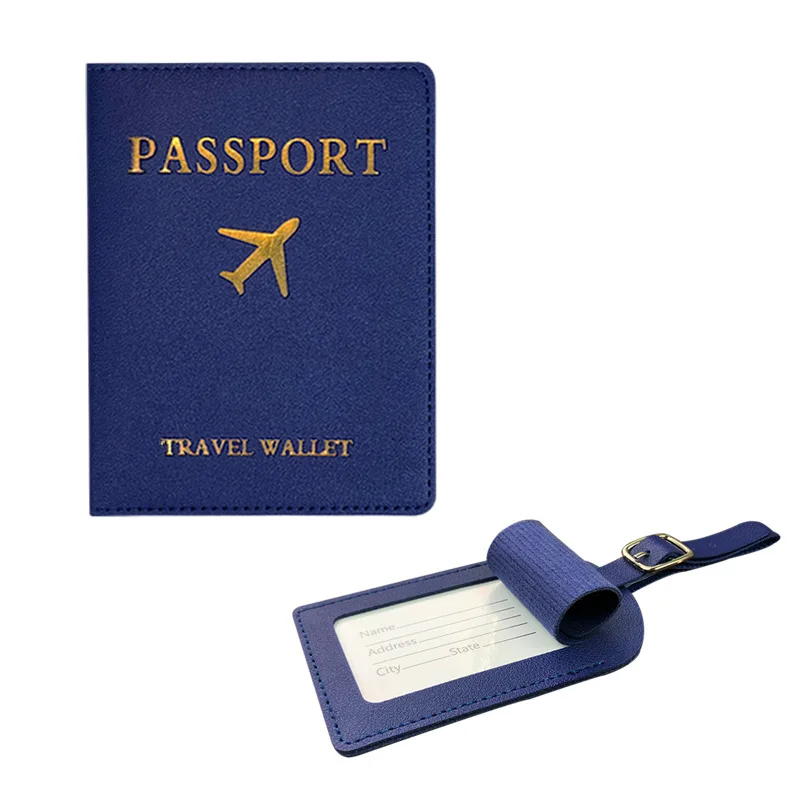 PU Leather Luggage Tag Fashion Candy Dopamine Color Scheme Stamping Airplane Signature Paper Aircraft