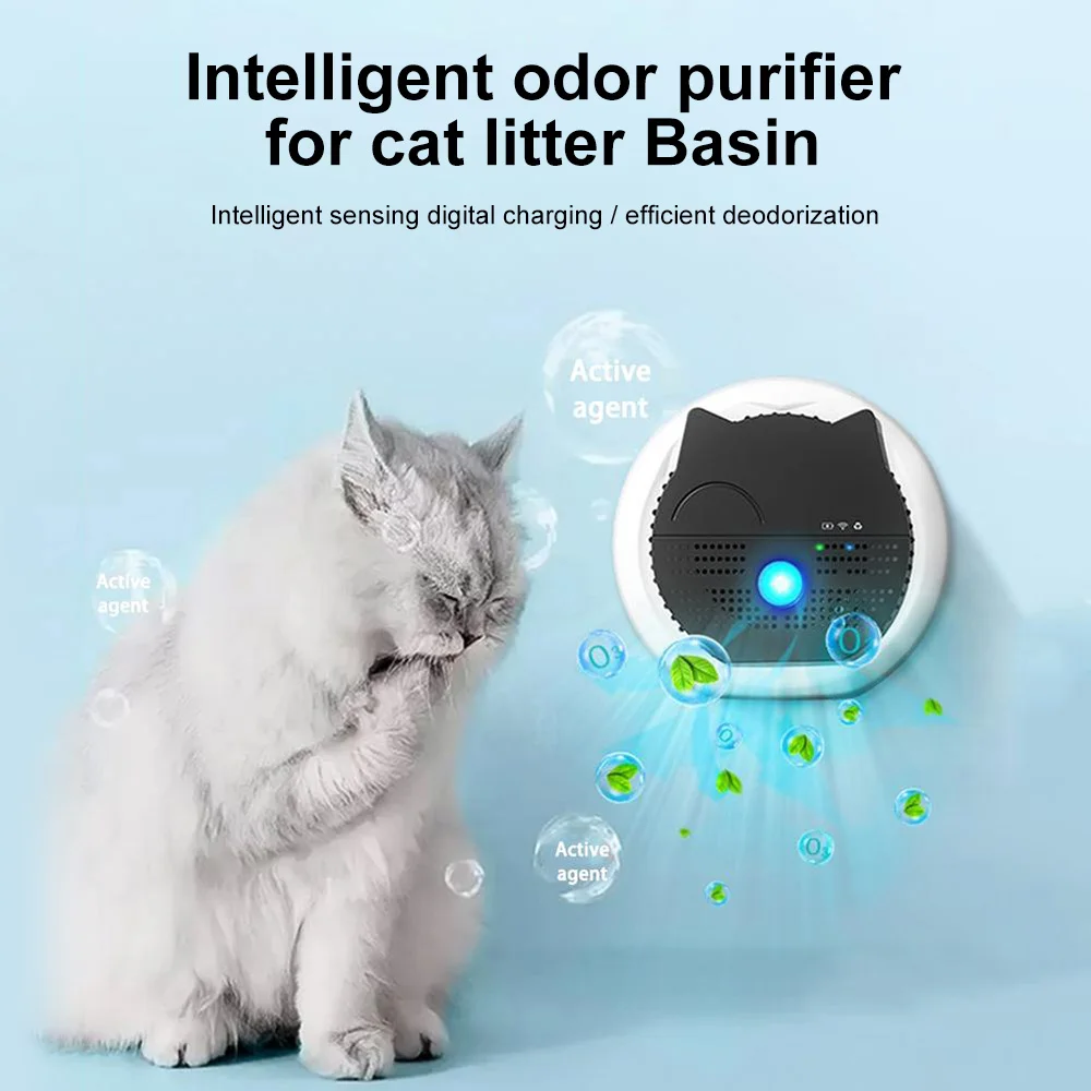 Litter Box Dual effect Deodorization Pet Smart Deodorizer Bathroom