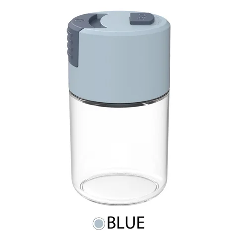 Metering Spice Jars Salt and Pepper Shakers Press Type Glass Sugar Container Bbq Kitchen Seasoning Spices Organizer