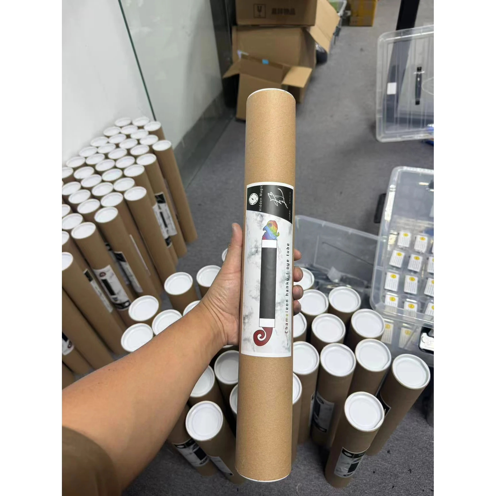 카멜레온 행키 염료 튜브 마술 트릭 실크 스카프 색상 변경 Magia Magician Stage Illusions Party  Gimmicks Comedy Mentalism-Freehip.co.kr