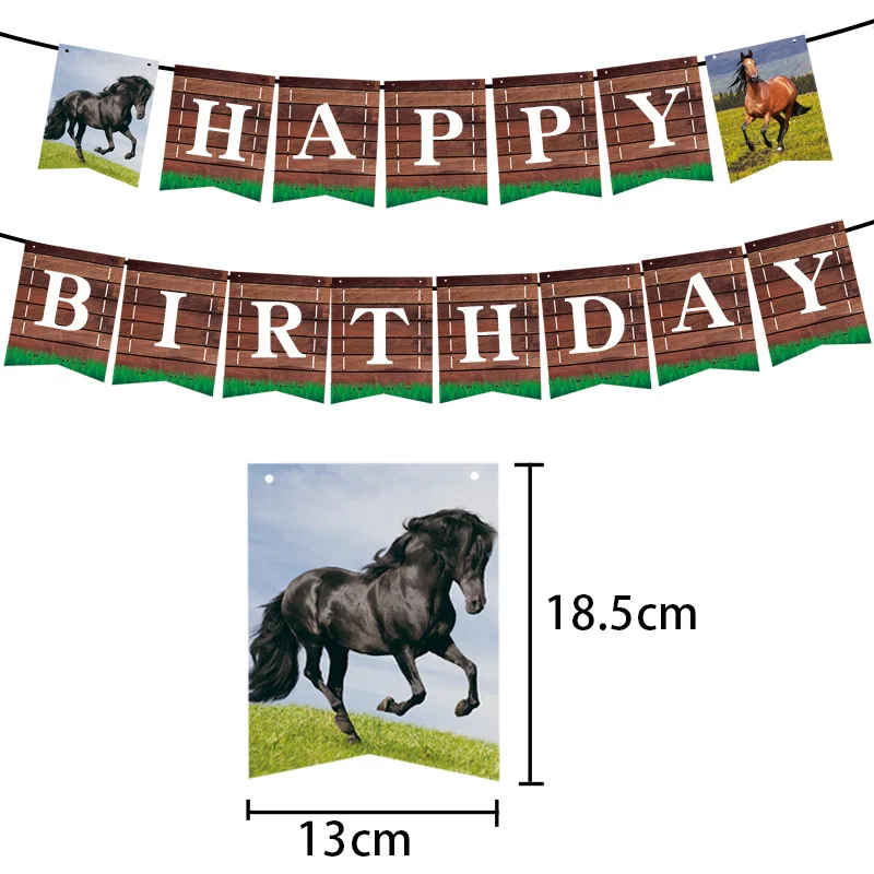 Kit Decorazioni Compleanno A Tema Cavallo Rosa - 159 Pezzi Con Banner, Piatti, Palloncini | Per Feste A Tema Ranch O Cowboy - Foto 2