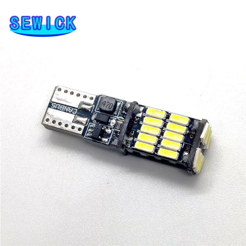  100pcs T10 w5w 194 501 canbus 4014 ڵ ׸    T10 26SMD led Ǳ     Ʈ 12V