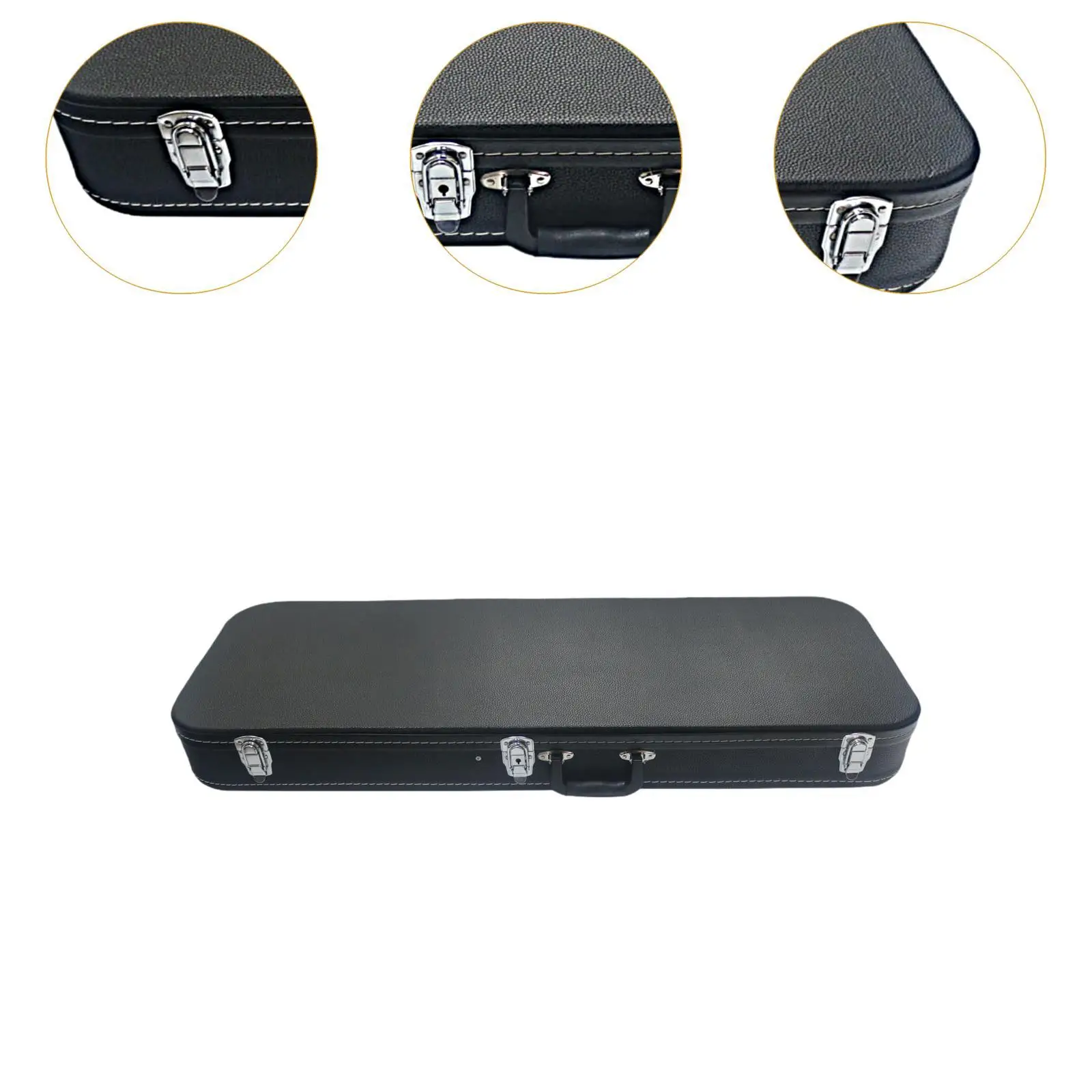 Carrying Bag Padded Guitar Case Thick Padding Handheld PU Leather Guitar Bag Side Handle Accessories Electric