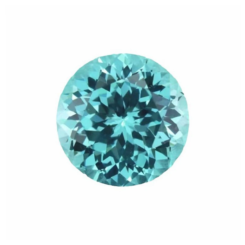 HGL-zertifizierter Paraiba-Edelstein, runder Schliff, 6,5 mm, hübscher, im Labor gezüchteter Paraiba-Edelstein für die Schmuckherstellung/Sammlung/Geschenk/Einstellung mit HGL – Detail 6