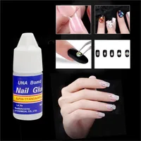 5Pcs Fast Drying Nail Art Glue Glitter UV Acrylic Rhinestones Press on Nails Strong Adhesive Nail Glue False Tips Manicure Tool 2