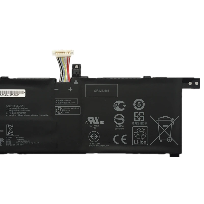 Bateria do Portátil para Asus Vivobook C31n1843 S14 S432 S432f S432fa S432fl X432fa S15 S532 S532fl X532fl X532fl X532fa X532eq - Imagem 4