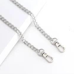 Enhanced Iron Flat Chain Strap for Handbag and Purse Crafting (Silver)