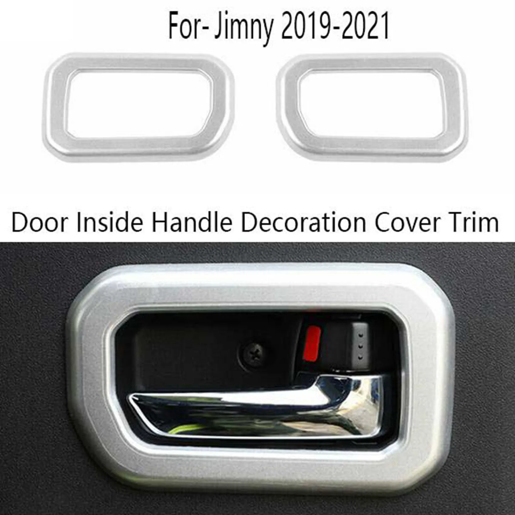 2 PCS Car Door Inside Handle Decoration Cover Trim for Suzuki Jimny