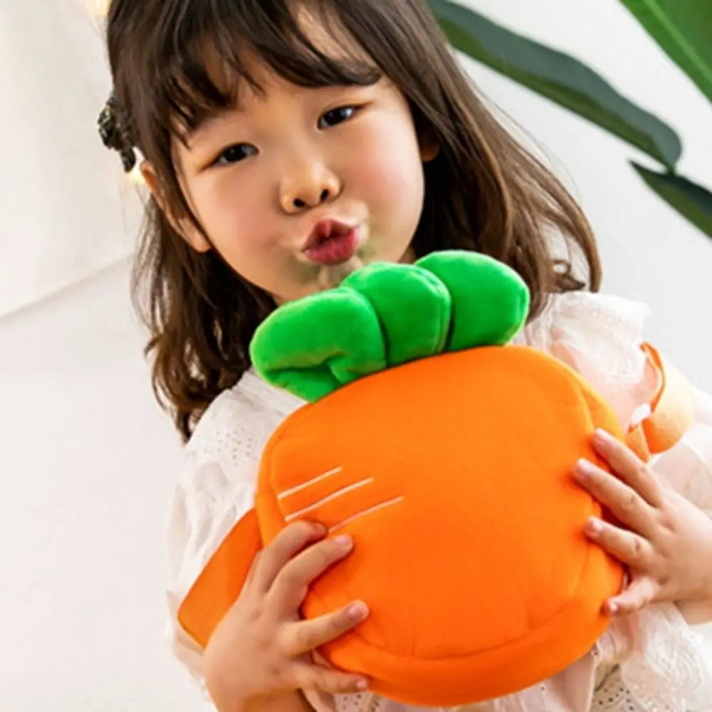 Simulation Carrot Carrot Plush Bag Cartoon Lovely Strawberry Doll Bag Strawberry Cute Fruit Plush Shoulder Bags Girl