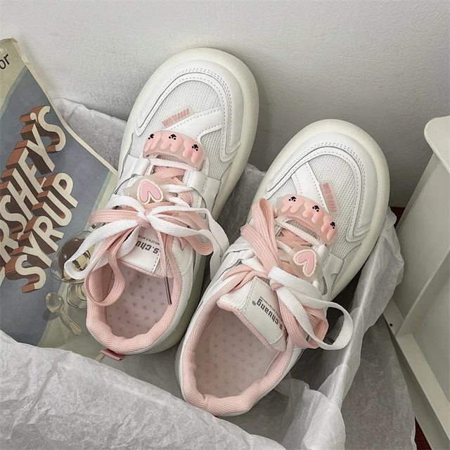 dollar kredit Løve Fashion Cute Kawaii Women's Shoes 2022 New Thick Bottom Round Toe Casual Sneakers  Women's Outdoor Running Sneakers Women - Women's Vulcanize Shoes -  AliExpress