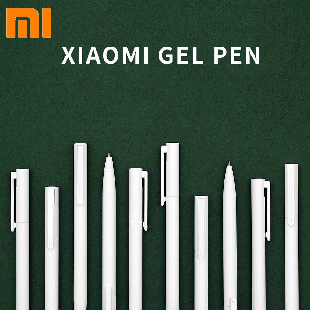 Гелевые ручки Xiaomi Mijia 10 шт., черные и синие | AliExpress